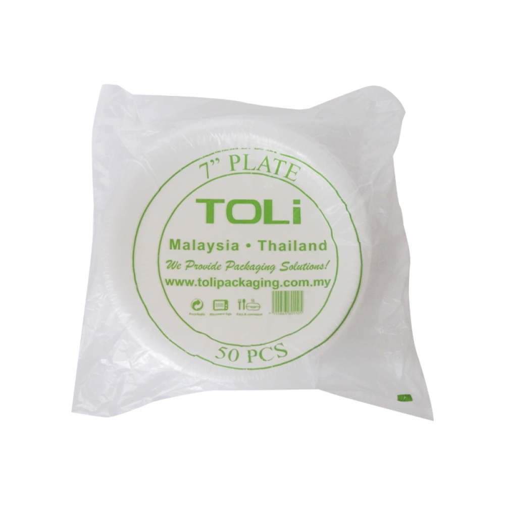 Toli Plastic Plate Party Plate 7 50Pcs Toli Plastic Plate Party Plate 7 50Pcs