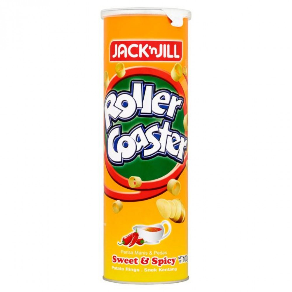 Roller Coaster Potato Rings Sweet & Spicy 100g Roller Coaster Potato Rings Sweet & Spicy 100g