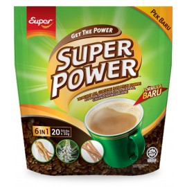 image of Super Power 6 in 1 Coffee Tongkat Ali, Ginseng & Misai Kucing (20's X 30g)