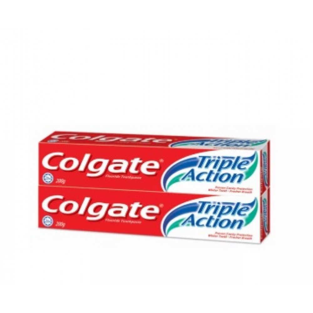 Colgate toothpaste TRIPLE ACTION 2x200G Colgate toothpaste TRIPLE ACTION 2x200G