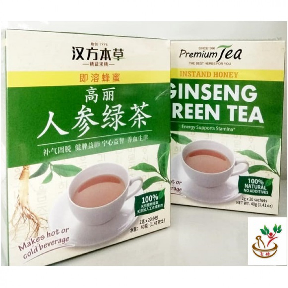 premier tea ginseng green tea 高丽人参绿茶 20s x 2g premier tea ginseng green tea 高丽人参绿茶 20s x 2g