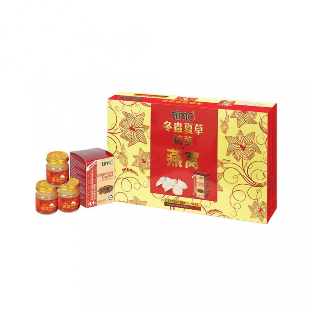 Timo Essential Gift Pack 虫草精华 37.5gm + 免炖浓缩燕窝 6x70ml Timo Essential Gift Pack 虫草精华 37.5gm + 免炖浓缩燕窝 6x70ml