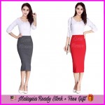 (MY  Ready Stock) Knitted Skirt LH50