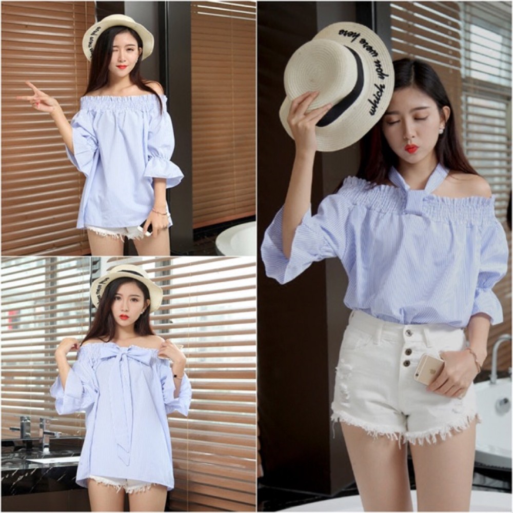 (MY Ready Stock) 3 Way Off Shoulder Top LH42