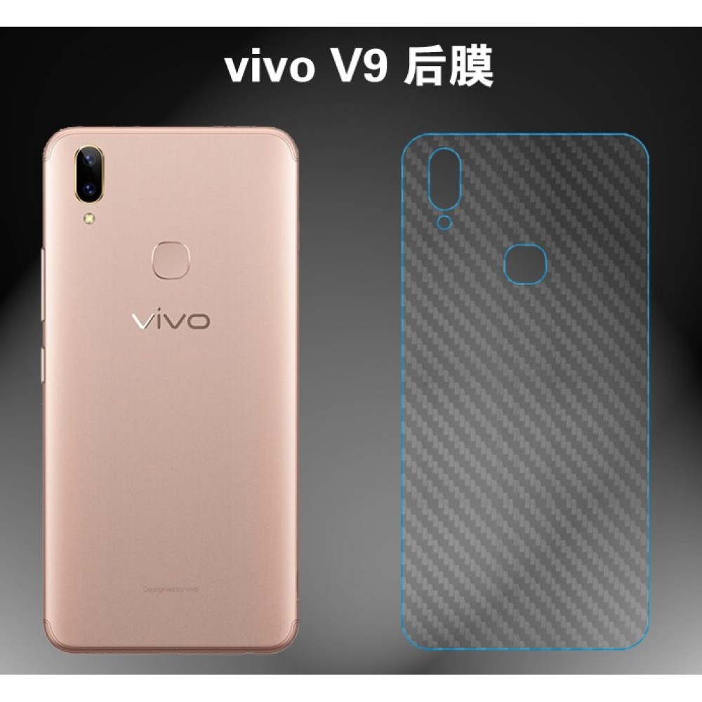 Vivo V9 V7 Plus V7 Y53 Y51 Carbon Back Fiber Screen Protector Vivo V9 V7 Plus V7 Y53 Y51 Carbon Back Fiber Screen Protector