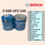 BOSCH OIL FILTER 346 PROTON WIRA,WAJA,PERSONA,BLM,FL,FLX,IRIZ,PREVE,SATRIA,PUTRA,INSPIRA,S