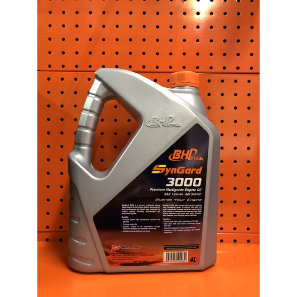 Bhp 4 Liter 15w40 Engine Oil Syngard 3000
