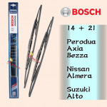 BOSCH WIPER ADVANTAGE WIPER BLADE 14 + 21 AXIA,BEZZA,ALMERA,ALTO