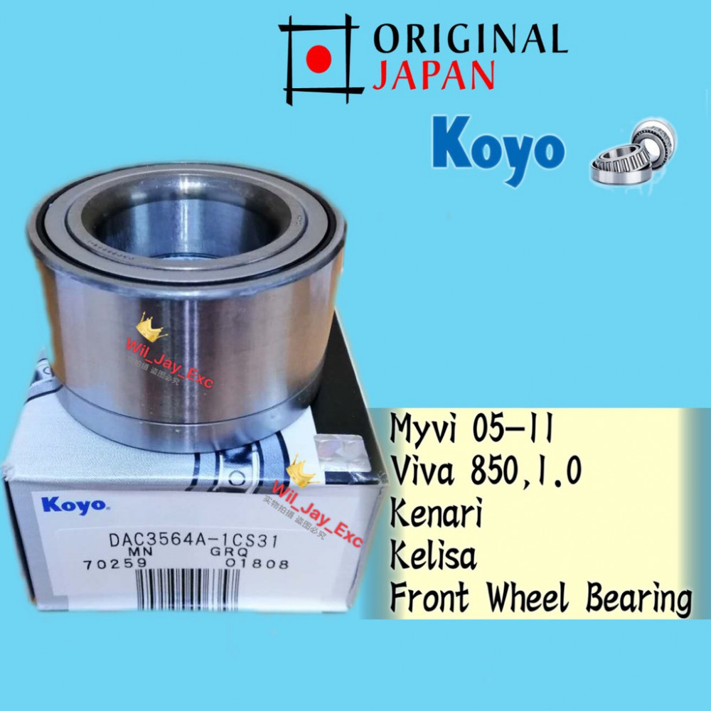 PERODUA MYVI 05-11, VIVA, KENARI, KELISA FRONT WHEEL BEARING (KOYO JAPAN)