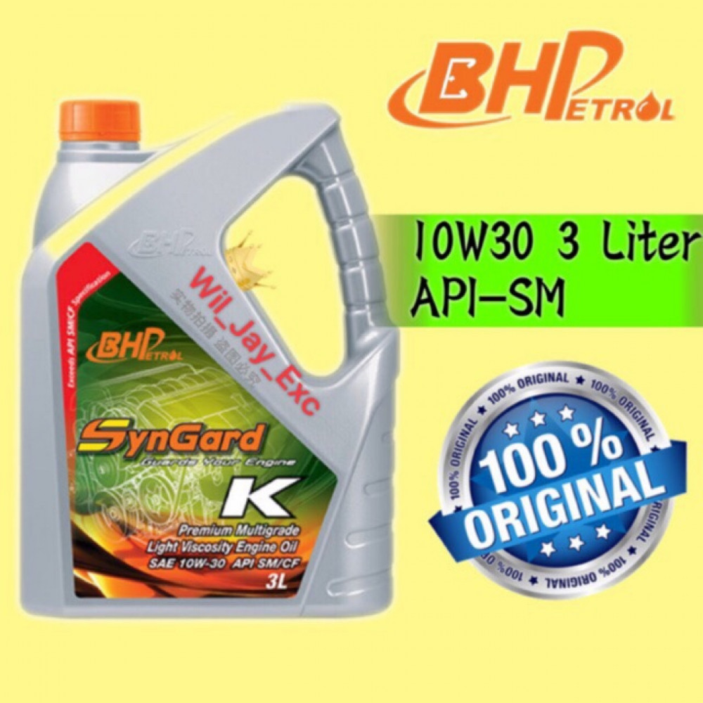 BHP 3 LITER 10W30 (SYNGARD K) BHP 3 LITER 10W30 (SYNGARD K)