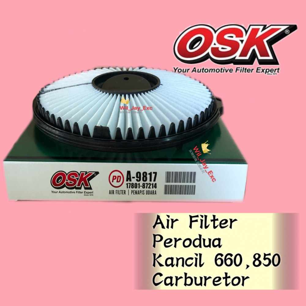 OSK AIR FILTER KANCIL A-9817 17801-87214-000 OSK AIR FILTER KANCIL A-9817 17801-87214-000