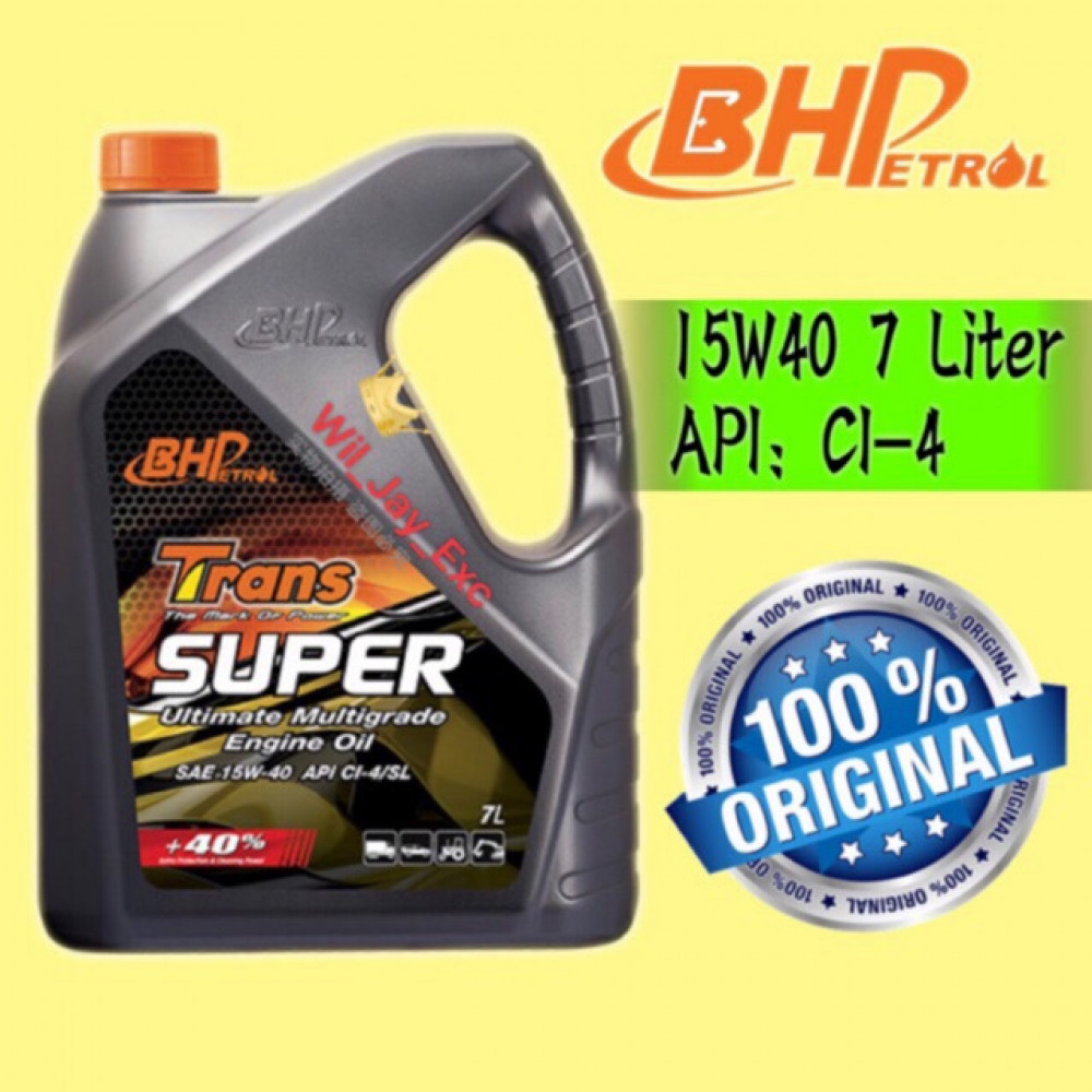 BHP 7 LITER 15W40 (TRANS SUPER) BHP 7 LITER 15W40 (TRANS SUPER)