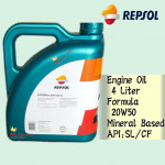 REPSOL 20W50 ELITE FORMULA SUPER ENGINE OIL 4 LITER