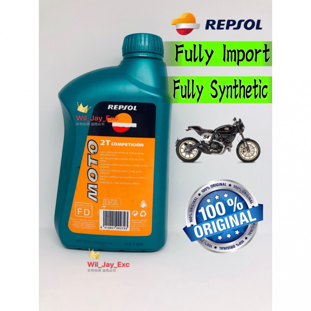 Repsol RP150W51 Moto Sintetico 2T Aceite de Motor, 1 L : : Coche y  moto