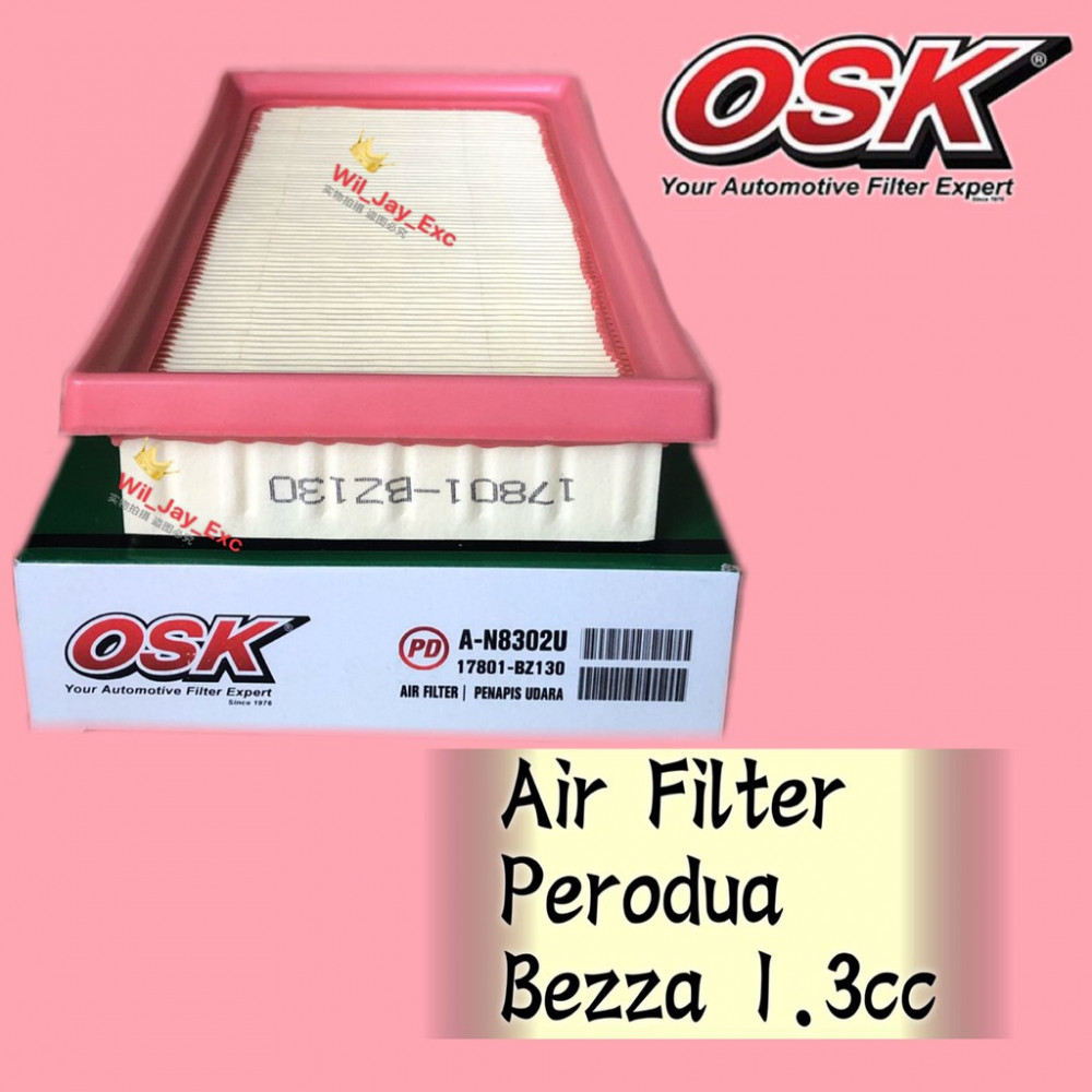 OSK AIR FILTER A-N8302U BEZZA 1.3CC