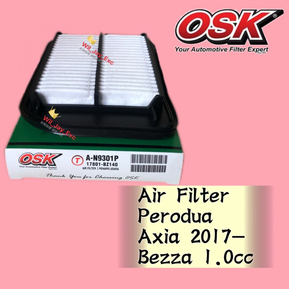 OSK AIR FILTER A-N9301P AXIA 2017,BEZZA 1.0CC