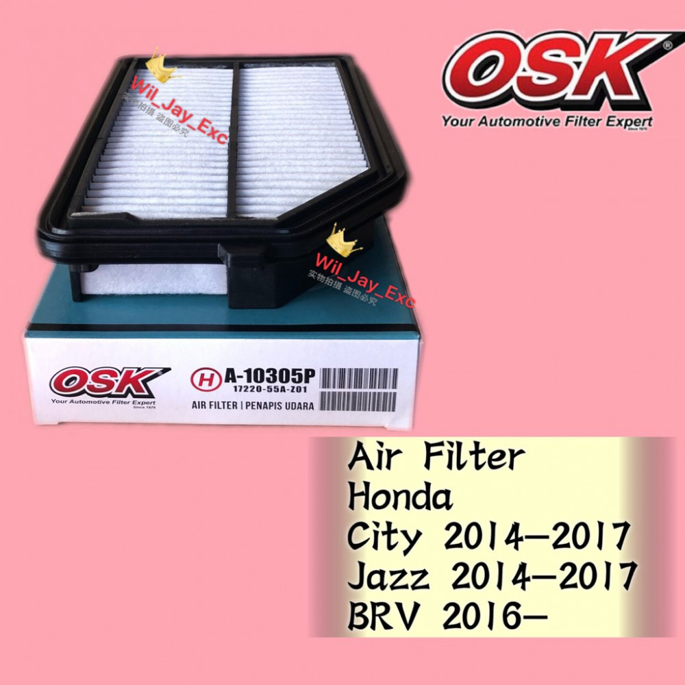 OSK AIR FILTER A-10305P HONDA CITY,JAZZ 2014-2017 , BRV 2016 OSK AIR FILTER A-10305P HONDA CITY,JAZZ 2014-2017 , BRV 2016