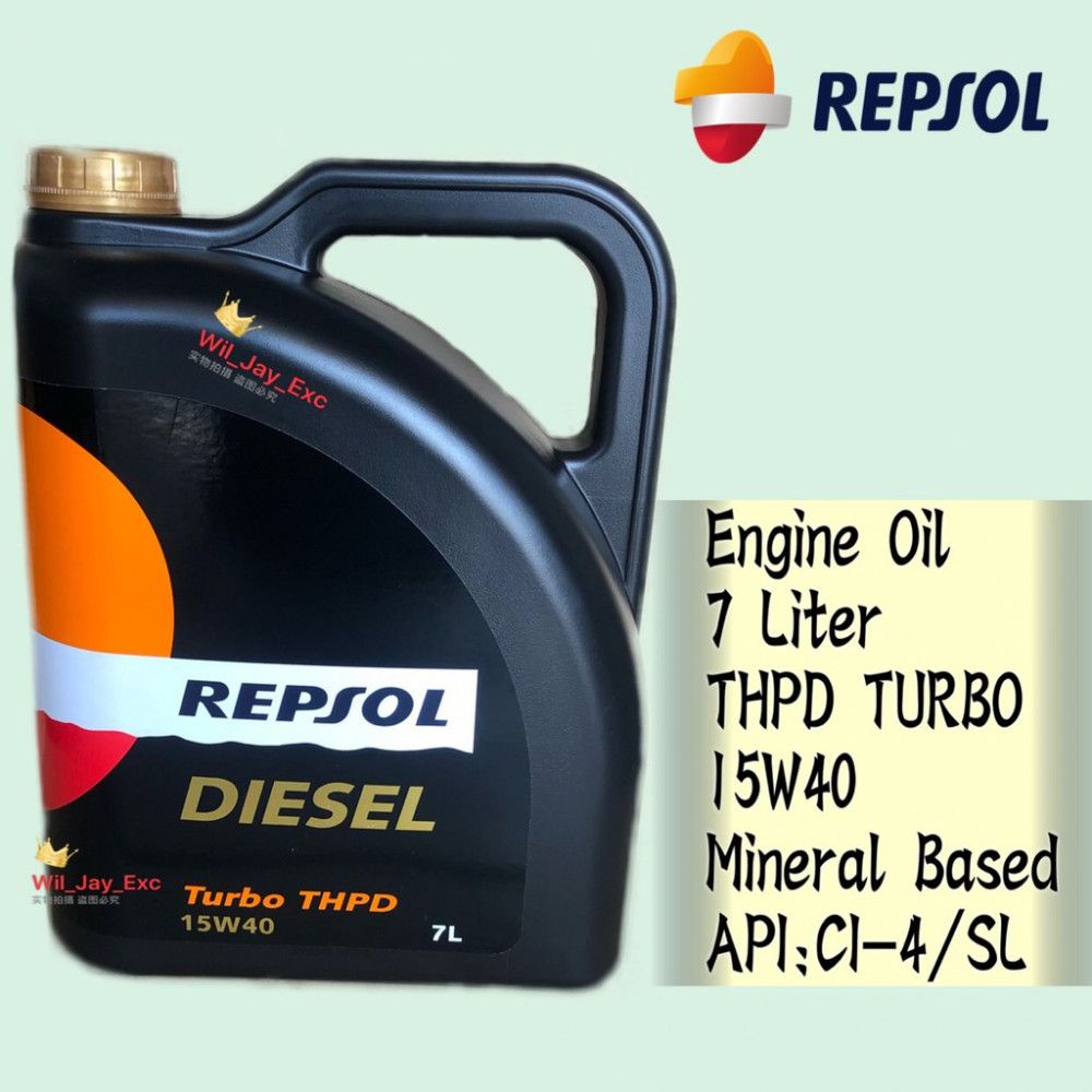 REPSOL THPD 15W40 TURBO DIESEL ENGINE OIL 7 LITER REPSOL THPD 15W40 TURBO DIESEL ENGINE OIL 7 LITER