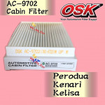 OSK PERODUA KENARI, KELISA CABIN FILTER AIR COND FILTER AC-9702