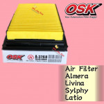 OSK AIR FILTER A-3768 NISSAN ALMERA, LATIO,LIVINA,SYLPHY