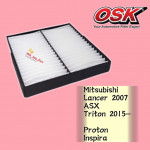 OSK CABIN FILTER AC-7724 TRITON 2015,LANCER,INSPIRA,OUTLANDER,PEUGEOT 4006,D-MAX