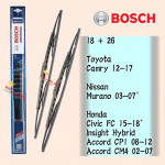 BOSCH WIPER ADVANTAGE WIPER BLADE 18 + 26 CAMRY,MURANO,CIVIC FC,INSIGHT,ACCORD