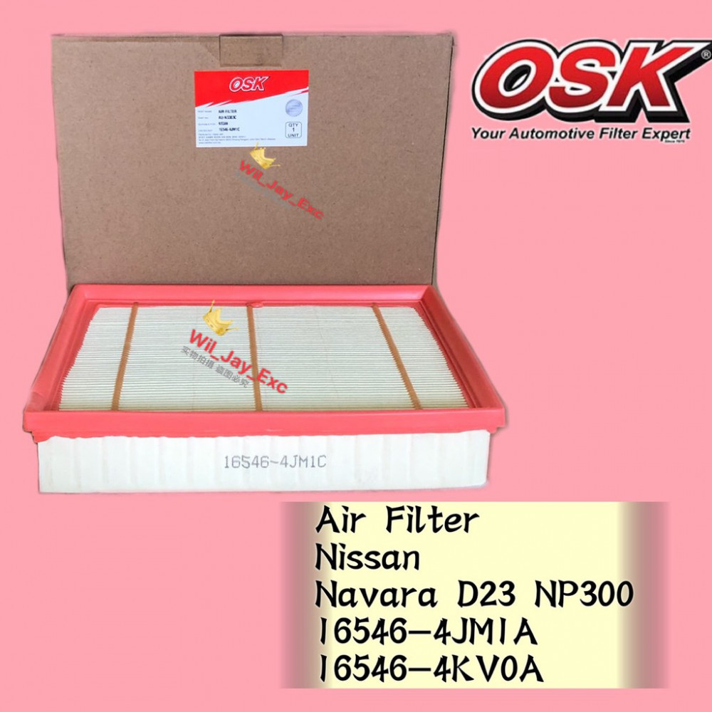 OSK AIR FILTER AU-N3303 NISSAN NAVARA D23 NP300 16546-4KV0A