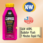 K&W RADIATOR FLUSH 7 MINUTE RAPID FLUSH 443ML KW RADIATOR CLEANER