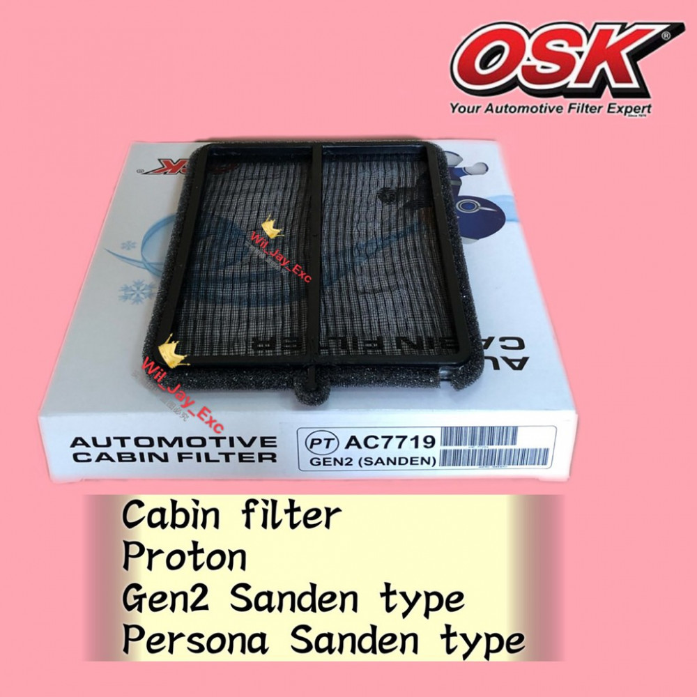 OSK CABIN FILTER AC-7719 PROTON GEN2 GEN 2 SANDEN TYPE,PEROSNA SANDEN TYPE AIRCOND FILTER OSK CABIN FILTER AC-7719 PROTON GEN2 GEN 2 SANDEN TYPE,PEROSNA SANDEN TYPE AIRCOND FILTER