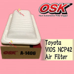 OSK TOYOTA VIOS NCP42 AIR FILTER A-1406 (17801-21030)
