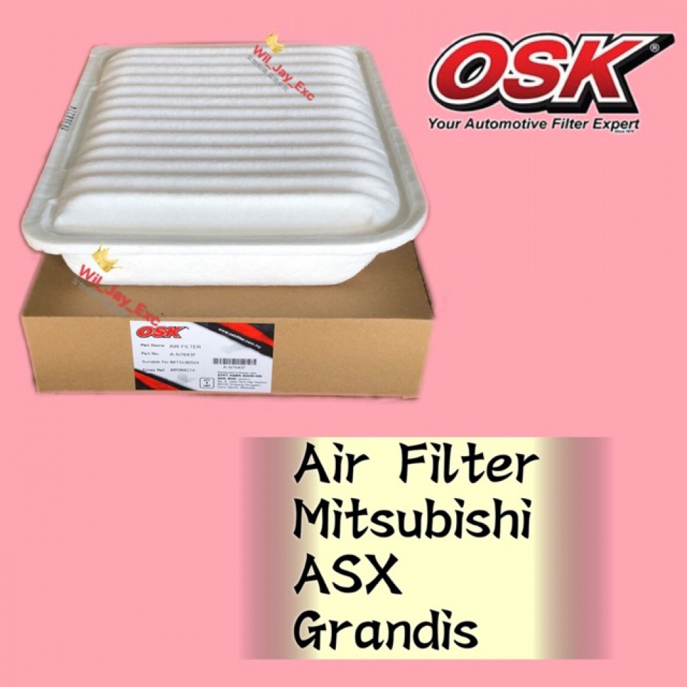OSK AIR FILTER A-N7643 MITSUBISHI GRANDIS NA4W, ASX OSK AIR FILTER A-N7643 MITSUBISHI GRANDIS NA4W, ASX