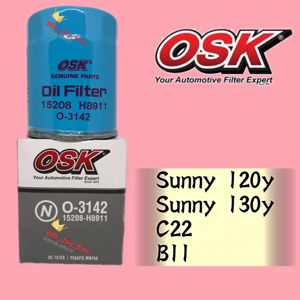 OSK OIL FILTER O-3142 SUNNY 120Y,130Y,C22,B11 OSK OIL FILTER O-3142 SUNNY 120Y,130Y,C22,B11
