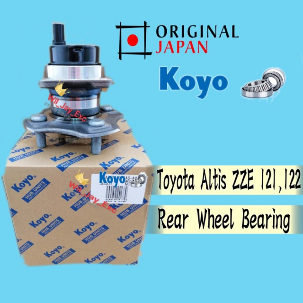 TOYOTA ALTIS REAR WHEEL BEARING ZZE 121,122(KOYO JAPAN) TOYOTA ALTIS REAR WHEEL BEARING ZZE 121,122(KOYO JAPAN)