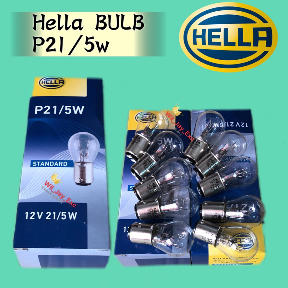 HELLA STANDARD P21/5W 12V 21/5W BULB 8GD 178 560-111 CAR LIGHT (1BOX=10PCS)