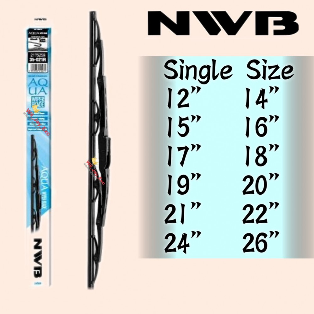 NWB GRAPHITE WIPER BLADE JAPAN SINGLE SIZE (12,14,15,16,17,18,19,20,21,22,24,26) NWB GRAPHITE WIPER BLADE JAPAN SINGLE SIZE (12,14,15,16,17,18,19,20,21,22,24,26)