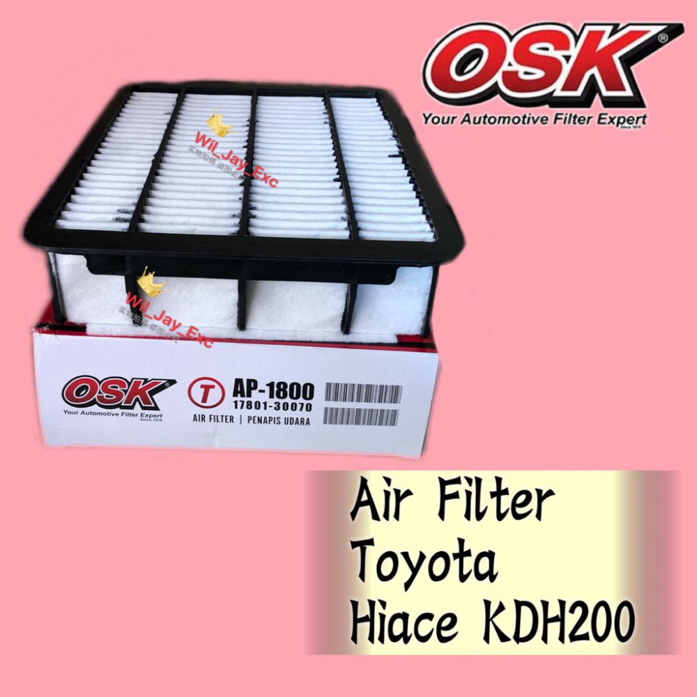 OSK AIR FILTER AP-1800 TOYOTA HIACE KDH200 OSK AIR FILTER AP-1800 TOYOTA HIACE KDH200
