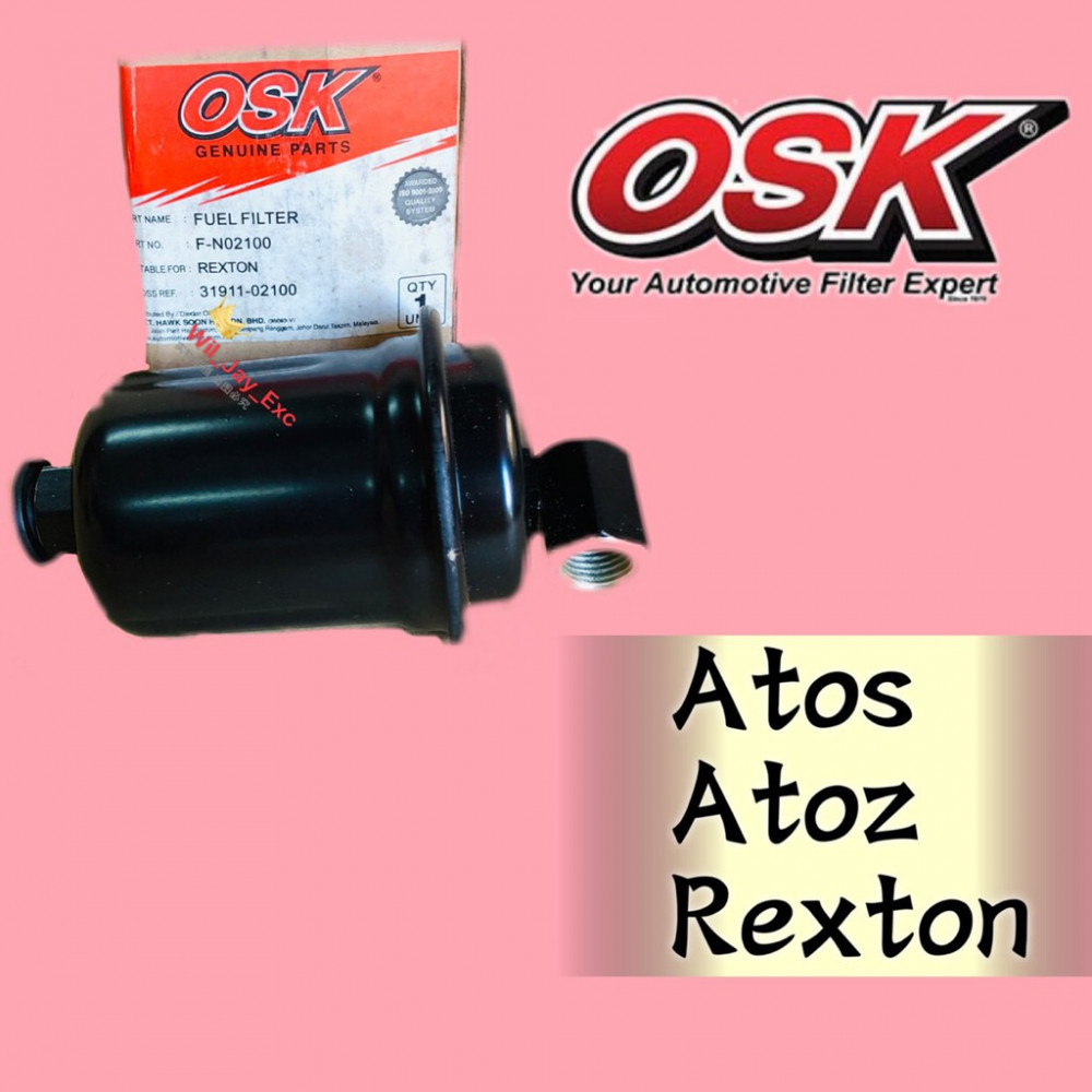 OSK FUEL FILTER ATOS,ATOZ,REXTON F-N7206 (31911-02100) OSK FUEL FILTER ATOS,ATOZ,REXTON F-N7206 (31911-02100)