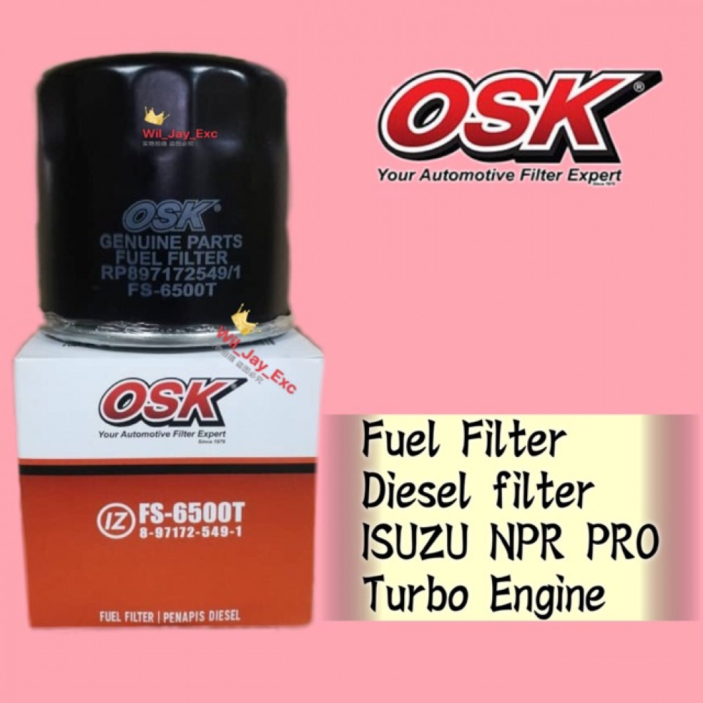 OSK FUEL FILTER DIESEL FS-6500T ISUZU NPR PRO OSK FUEL FILTER DIESEL FS-6500T ISUZU NPR PRO