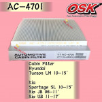 OSK CABIN FILTER AC-4701 HYUNDAI TUCSON LM ,KIA SPORTAGE ,RIO AIRCOND FILTER