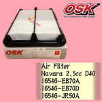 OSK AIR FILTER NISSAN NAVARA 2.5CC D40 ,3.0CC A-N3770 (6546-EB70A)