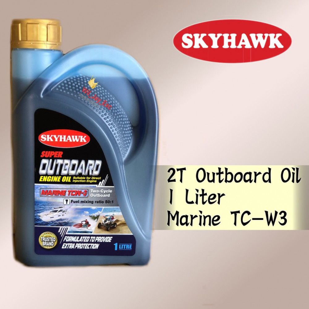 1 LITER SKYHAWK OUTBOARD ENGINE OIL MARINE TC-W3 SPEED BOAT TCW3 1 LITER SKYHAWK OUTBOARD ENGINE OIL MARINE TC-W3 SPEED BOAT TCW3