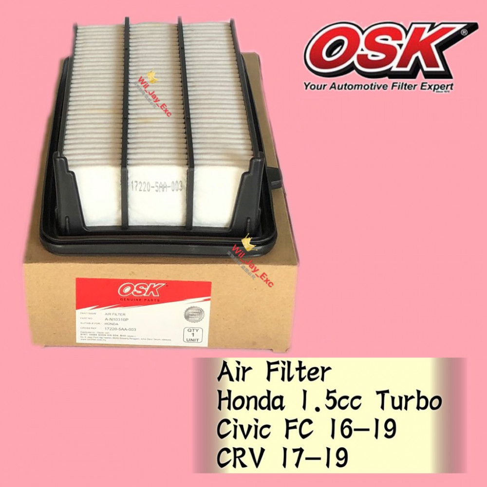 OSK AIR FILTER A-N10310P HONDA CIVIC FC TURBO, CRV TURBO OSK AIR FILTER A-N10310P HONDA CIVIC FC TURBO, CRV TURBO