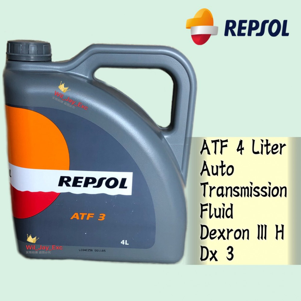 REPSOL ATF DEXRON 3 DX3 AUTO TRANSMISSION FLUID 4 LITER REPSOL ATF DEXRON 3 DX3 AUTO TRANSMISSION FLUID 4 LITER