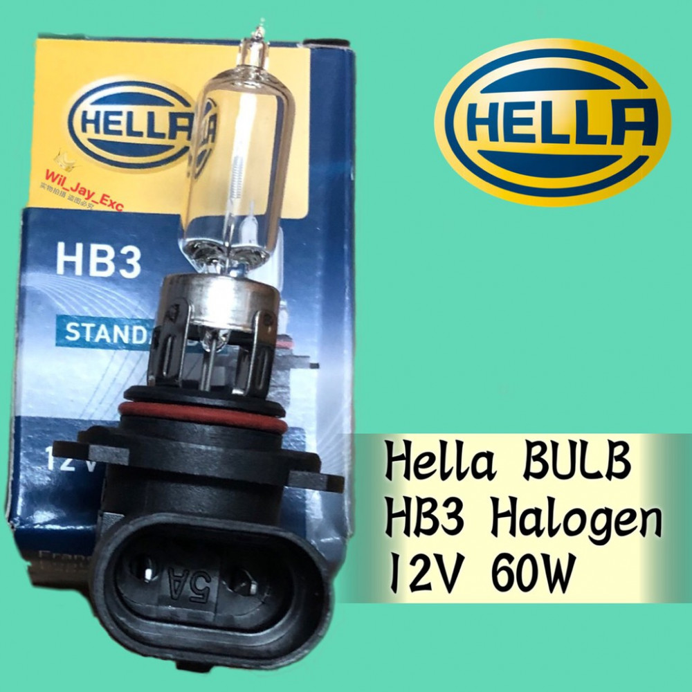 HELLA STANDARD HB3 12V 60W HALOGEN BULB 8GH 005 635-121 CAR LIGHT