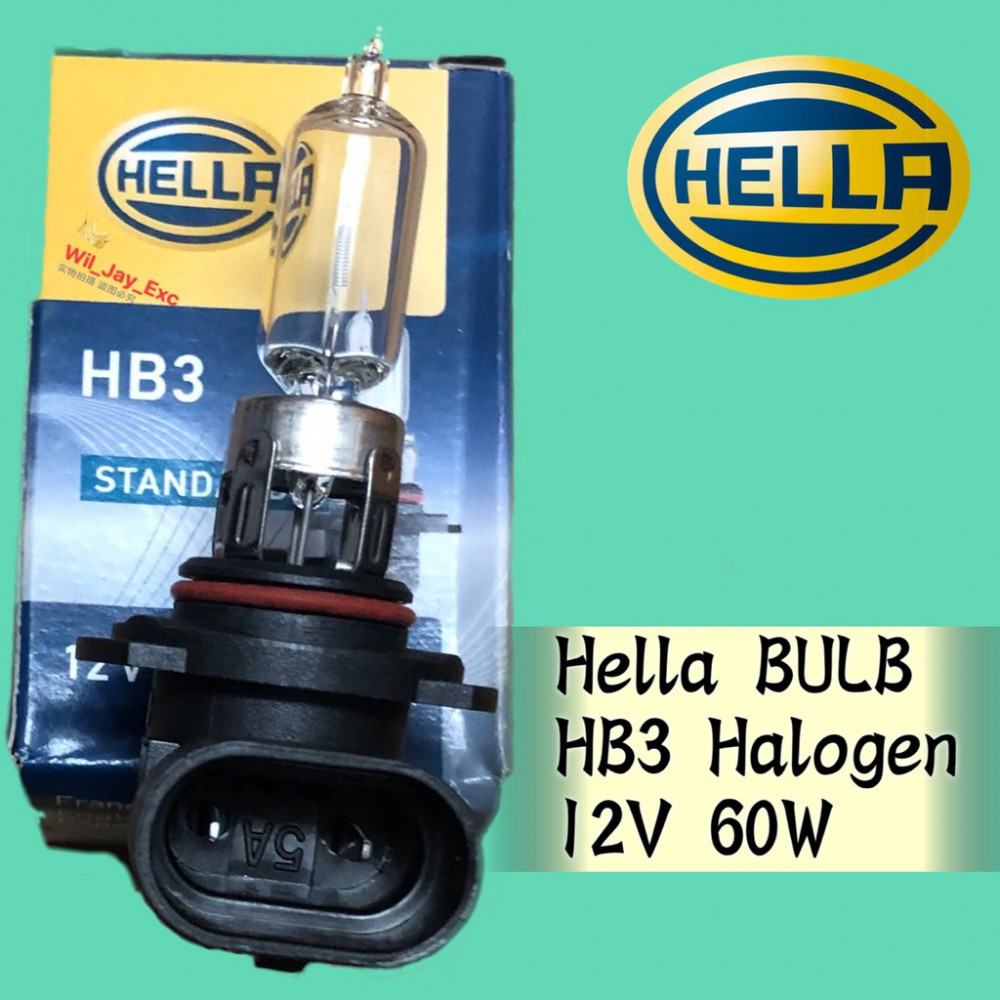 HELLA STANDARD HB3 12V 60W HALOGEN BULB 8GH 005 635-121 CAR LIGHT HELLA STANDARD HB3 12V 60W HALOGEN BULB 8GH 005 635-121 CAR LIGHT