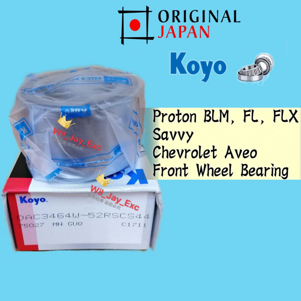 PROTON BLM, FL, FLX, SAVVY, CHEVROLET AVEO FRONT WHEEL BEARING(KOYO JAPAN)