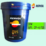 18 LITER REPSOL SERIES 3 SAE 10W ENGINE OIL, HYDRAULIC OIL