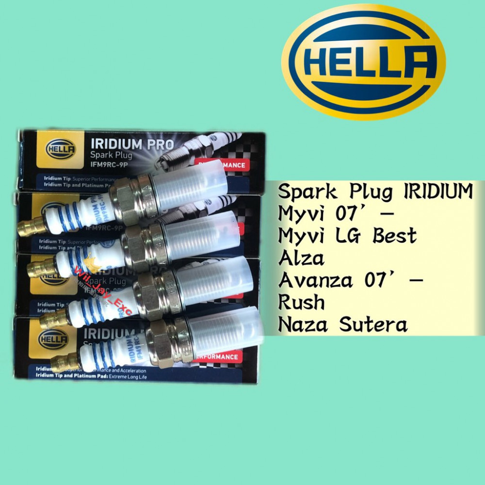 HELLA IFM9RC-9P IRIDIUM SPARK PLUG MYVI 2007-,MYVI LAGI BEST,ALZA,AVANZA,RUSH,NAZA SUTERA HELLA IFM9RC-9P IRIDIUM SPARK PLUG MYVI 2007-,MYVI LAGI BEST,ALZA,AVANZA,RUSH,NAZA SUTERA