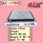 OSK CABIN FILTER AC-11701 SUZUKI SWIFT,WAGON R,IGNIS AIRCOND FILTER