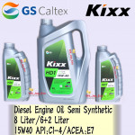 KIXX HD1 15W40 8 LITER / 6+2 LITER DIESEL ENGINE OIL SEMI SYNTHETIC